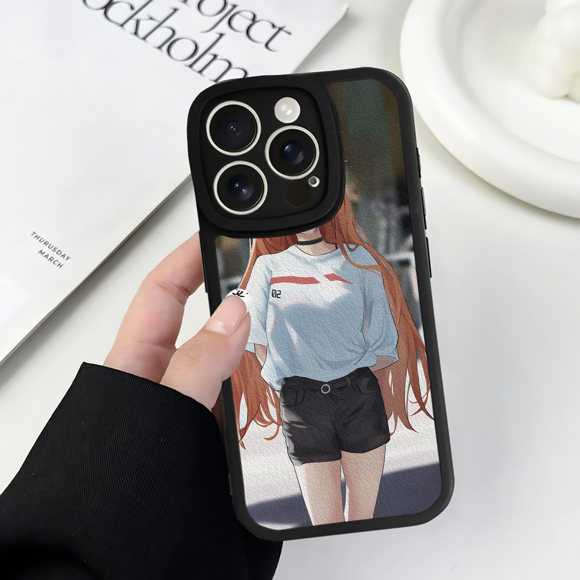（画像用） EVA 新世紀エヴァンゲリオン 【iPhone 16シリーズ対応】シリコンスマホケース（レザー調） 材質：シリコン